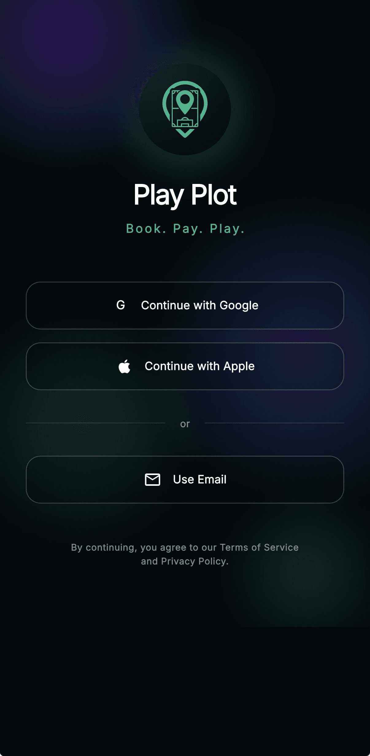 Play Plot welcome screen